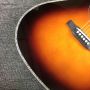 Custom AAAA All Solid Cocobolo Wood Dreadnought Body 28AA Fancy Abalone Sunburst Acoustic Electric Guitar