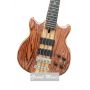 Custom Alembic Stanley Clake Brown Ash 4 Strings Electric Bass Guitar Neck Through Body 5PCS Neck Gold Hardware Abalone Inlay
