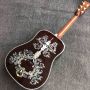 Custom Handmade Aaaaa All Solid Rosewood Wood Dreadnought Folk Acoustic Guitar Super Deluxe Superior D100 Guitar