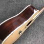 Custom Handmade Aaaaa All Solid Rosewood Wood Dreadnought Folk Acoustic Guitar Super Deluxe Superior D100 Guitar