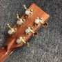 Custom AAAAA All Solid Wood D Body 100AA Deluxe Acoustic Guitar with Hardcase, OS-1 pickup, strap pin, etc