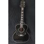 Custom AAAAA All Solid Wood 43 Inch Jumbo Folk Acoustic Guitar in Blue Finishing with Solid FlameD Maple Wood Back and Side