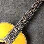 Custom Fully Solid Handmade AAAA Grade Acoustic Guitar Abalone Binding OO Body Accept Dreadnought, OM, OOO, Jumbo Parlor Acoustic Guitar Customization
