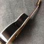 Custom Fully Solid Handmade AAAA Grade Acoustic Guitar Abalone Binding OO Body Accept Dreadnought, OM, OOO, Jumbo Parlor Acoustic Guitar Customization