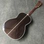 Custom Fully Solid Handmade AAAA Grade Acoustic Guitar Abalone Binding OO Body Accept Dreadnought, OM, OOO, Jumbo Parlor Acoustic Guitar Customization