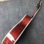 Custom 40 Inch AAAAA Solid Cocobolo Back Side Ebony Fingerboard 45mm Nut Acoustic Guitar in Sunburst Color OM45 OM42 Guitar