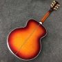 Custom 43 Inch J200 Jumbo Acoustic Guitar with Abalone Binding Vintage Tuner in Cherry Red Color