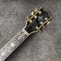 Custom 43 Inch J200 Jumbo Acoustic Guitar with Abalone Binding Vintage Tuner