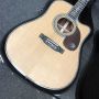 Custom 41 Inch Cutaway Dreadnought Acoustic Guitar D45 Style