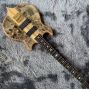 Custom Alem bisBurst Maple Top 4 Strings Neck Through Body Bass Guitar Ebony Fingerboard