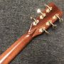 Custom OO Solid Wood Acoustic Guitar with Ebony Fingerboard Full Abalone Binding in Sunburst 