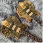 Custom 4 Strings Alembic Style Electric Bass Guitar Neck Through Body Customized Bass Order