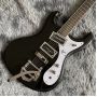 Custom 1966 Ventures Mosrite Johnny Ramone Electric Guitar Bigsby Tremolo Bridge Little Dot Inlay Vintage Tuners