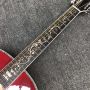 Custom flamed maple back side jumbo acoustic guitar life tree inlay 43 inch 12 strings 550a soundhole pickup 