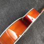 Custom flamed maple back side jumbo acoustic guitar life tree inlay 43 inch 12 strings 550a soundhole pickup 