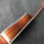 Custom Cutaway 41 Inch Solid KOA Wood Abalone Binding Life Tree Inlay Umbrella Logo Acoustic Guitar 45mm Nut Width