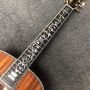 Custom 41 Inch Solid KOA Wood Abalone Binding Life Tree Inlay Umbrella Logo Acoustic Guitar 45mm Nut Width