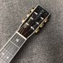 Custom Round Body 39 Inch OO AAAAA Solid KOA Wood Abalone Binding Life Tree Inlay Umbrella Logo Acoustic Guitar 45mm Nut Width