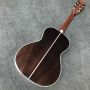 Custom Round Body 39 Inch OO AAAAA Solid KOA Wood Abalone Binding Life Tree Inlay Umbrella Logo Acoustic Guitar 45mm Nut Width