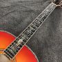 White Quilted Maple Flocculent Maple Wood Cloudy Water Ripple Maple Wood J200 Acoustic Guitar with Vintage Tuner