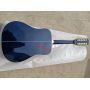 Custom 12 Strings Birds in Flight Viper Blue Custom Acoustic Dreadnought Guitar Blue Flamed Maple Guitar