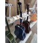 Custom 12 Strings Birds in Flight Viper Blue Custom Acoustic Dreadnought Guitar Blue Flamed Maple Guitar