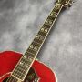 Custom 41 Inch Hummingbird  Series Back Panel Three-Piece D Barrel Sunset Red Wood Acoustic Guitar