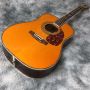 Custom D45 guitar solid spruce top yellow color folk guitar fingerstyle guitar with pickup 301