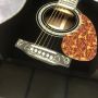 Custom deluxe 41 inch dreadnought D45 series luxury BK color full abalone inlaid acoustic guitar