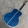 Custom Blue Water Ripple Acoustic Guitar