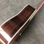 Custom Hummingbird Solid Spruce Top 3Pcs D Barrel Acoustic Guitar in Sunset Red Color
