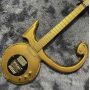 Custom Irregular Special Body Electric Guitar in Gold Color