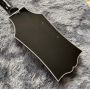 Custom Grand irregular shape body Electric Guitar in black color accept guitar amp pedal OEM