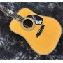 Custom Deluxe Acoustic Guitar Abalone Binding Aaaaa All Solid Wood guitar 550a soundhole pickup
