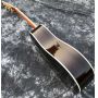 Custom Deluxe Acoustic Guitar Abalone Binding Aaaaa All Solid Wood guitar 550a soundhole pickup