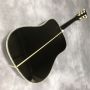 Custom 41 inch D45 series luxury BK color full abalone inlaid acoustic guitar