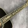 Custom 41 inch D45 series luxury BK color full abalone inlaid acoustic guitar