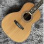 Custom 39 inch vintage aged style AAAA solid cedar wood OOO body fancy abalone all over vine folk classic acoustic electric guitar