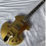 Custom irregular body shape abalone binding electric guitar with Bigsbys