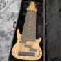 Custom 17 Strings Neck Through Body Electric Bass Guitar Rosewood Fingerboard Mahogany Body Neck with Hardcase 