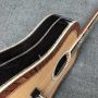 Custom Deluxe D200 Solid Spruce Acoustic Guitar All Solid Rosewood Back and Sides in Glossing Finishing D-200 Folk Acoustic Electric Guitar