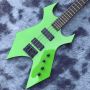 Custom Irregular Shape Body BC Rch Style Electric Guitar in Green Color Accept Guitar Bass OEM Order