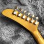 Custom Irregular Special Shape Alder Ash Body Electric Guitar in Yellow Color