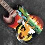 Custom Irregular Special Shape Color Hand Painting Body Electric Guitar in Kinds Color