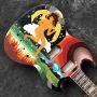 Custom Irregular Special Shape Color Hand Painting Body Electric Guitar in Kinds Color