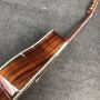 Custom Dreadnought 45SL Left Handed Abalone Binding Life Tree Inlay Acoustic Guitar with Customized Pickguard and Headstock Inlay