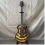 Custom Zakk Wylde Audio Odin Grail Style Electric Guitar with Viking Totem bullseye and runes fret markers