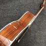 Custom 39 inch OOO style Deluxe solid koa wood acoustic electric guitar, handmade solid wood folk acoustic guitar