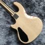 Custom Grand WA Style 4 Strings Birdeye Maple Electric Guitar Bass in Natural Color