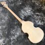 Custom England flag vintage looking Hofner BB2 4 strings bass tiger flame pearloid tuners hofner violin flag bass